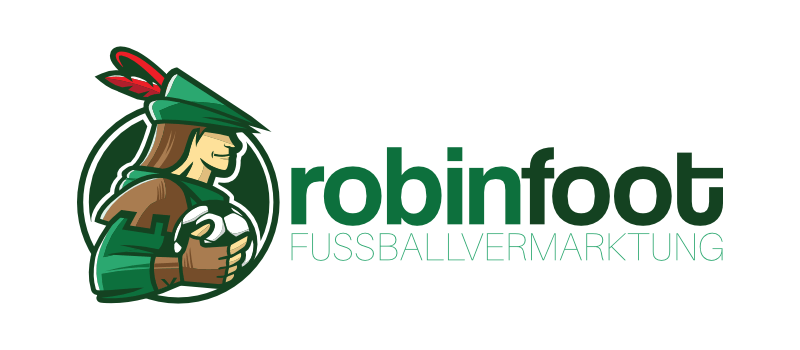 Fußballmarketing Logo robin foot Fußballagentur