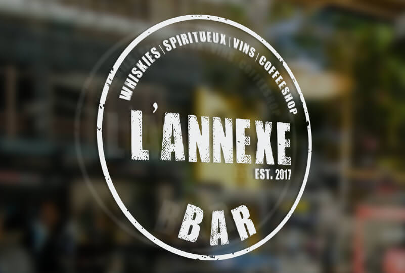 coffee shop logo design l'annexe