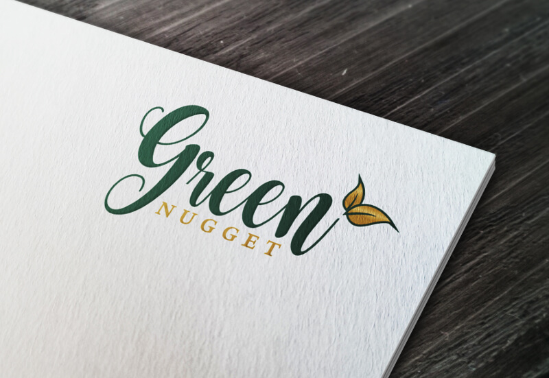 Typografie Logo 992638 Green Nugget 5