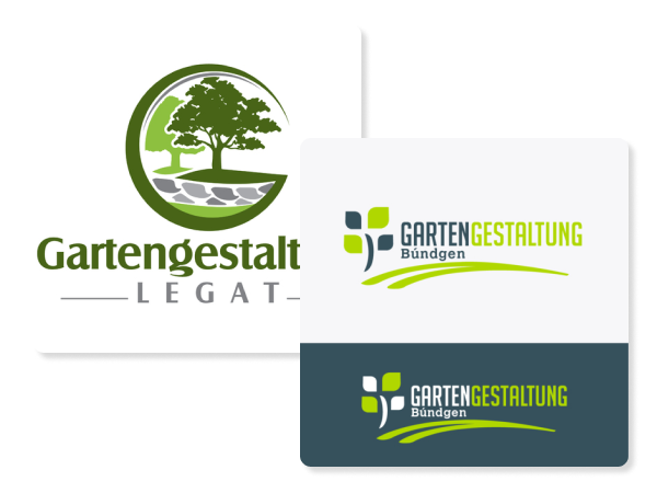 Einzigartiges Gartenbau-Logo von Profis erstellt 