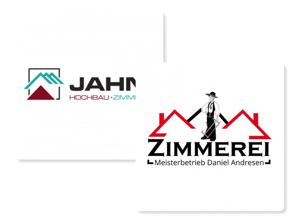 Zimmerei-Logo individuell erstellen lassen 