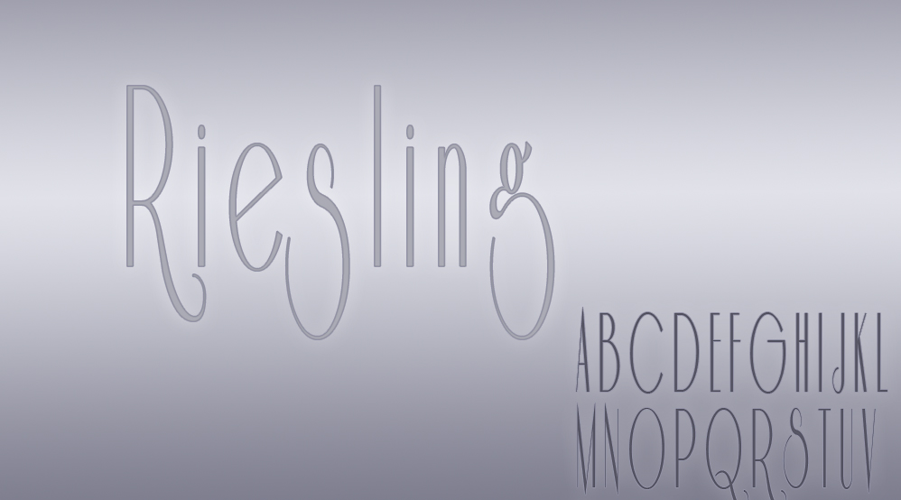 Riesling Retro Font 40er