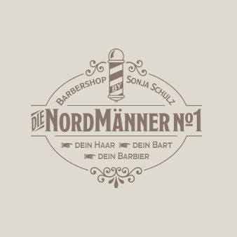 Barber Shop Logo Nordmänner