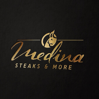 logo design steakhouse medina