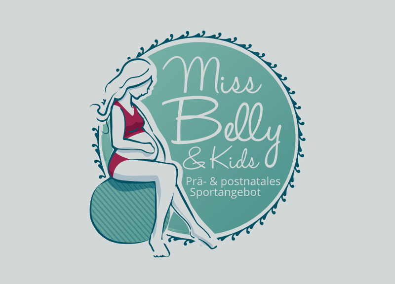 Miss Belly Kids Logo Design Schwangerschaft 917346