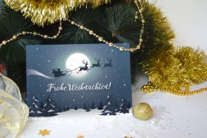 weihnachtskarte gestalten online