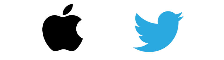 Logo Bildmarke Apple Twitter