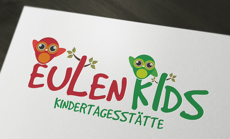 Kita Logo Design Eulen Kids Kindertagesstätte 433574