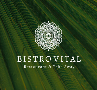 bistro vital logo design bistro