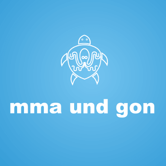 mma und gon logo software design