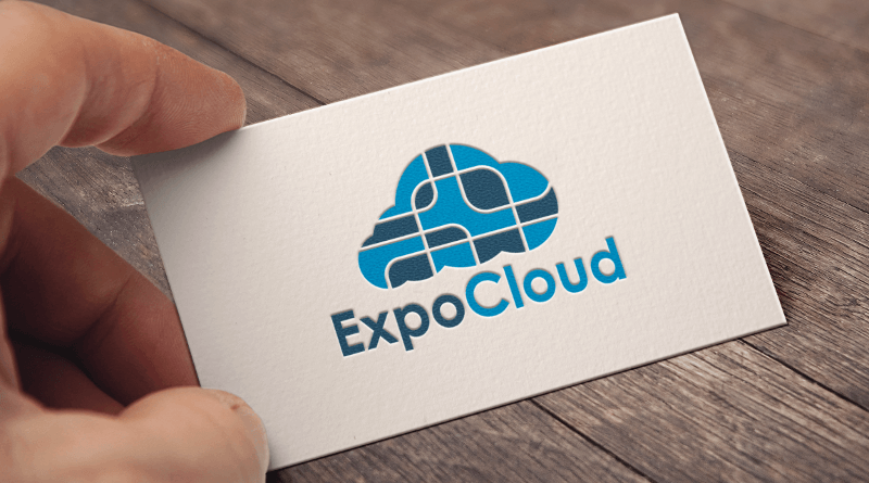 Schlichtes Blaues Logo ExpoCloud 552362