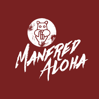 Weinrotes Logo Manfred Aloha