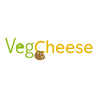 Veganes Logo Design veganer Käse VegCheese