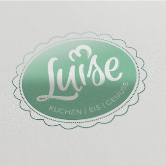 Logodesign für Kuchen, Eis, Café Luise