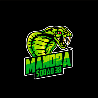 grünes logo illustration maskottchen mandra squad