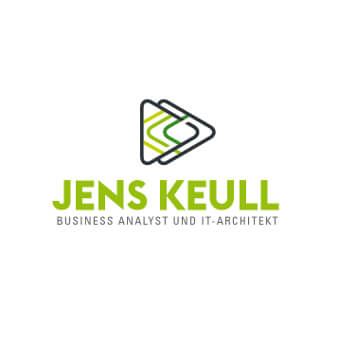 grünes logo minimalistisch jens keull business it architekt