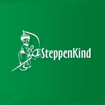 steppenkind grünes logo design illustration figur