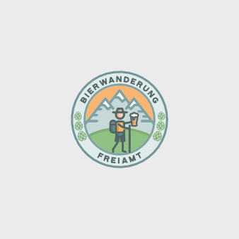 Emblem rund Logo Bierwanderung