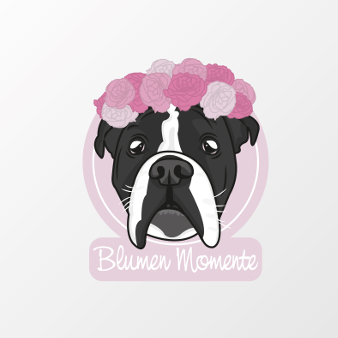 Blumen Momente Rose Logo