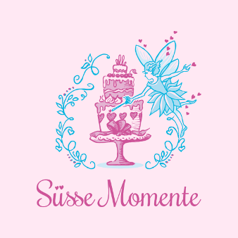 Süsse Momente Girly Logo rosa