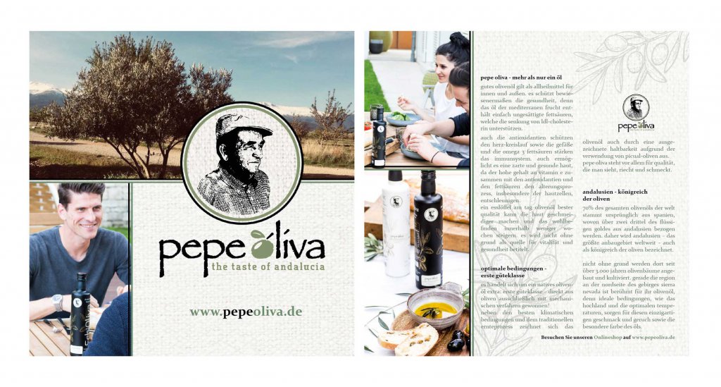 Flyer Design Beispiele Pepe Oliva Olivenöl 296269