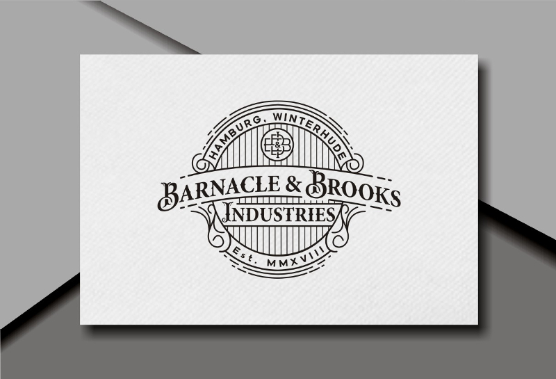 Retro Logo Emblem 313947 Barnacle Brooks Industries