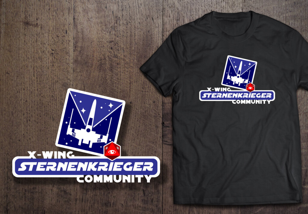 nerd logo gaming x-wing sternenkrieger community