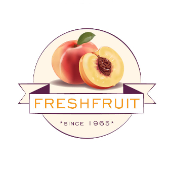 217734 Orange Logo FreshFruit Illustration