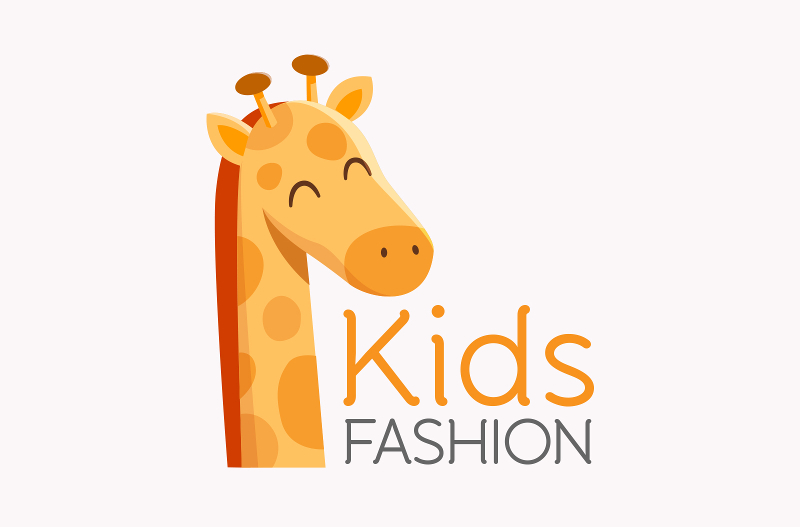 Kreatives Orange Logo Kids Fashion 463538