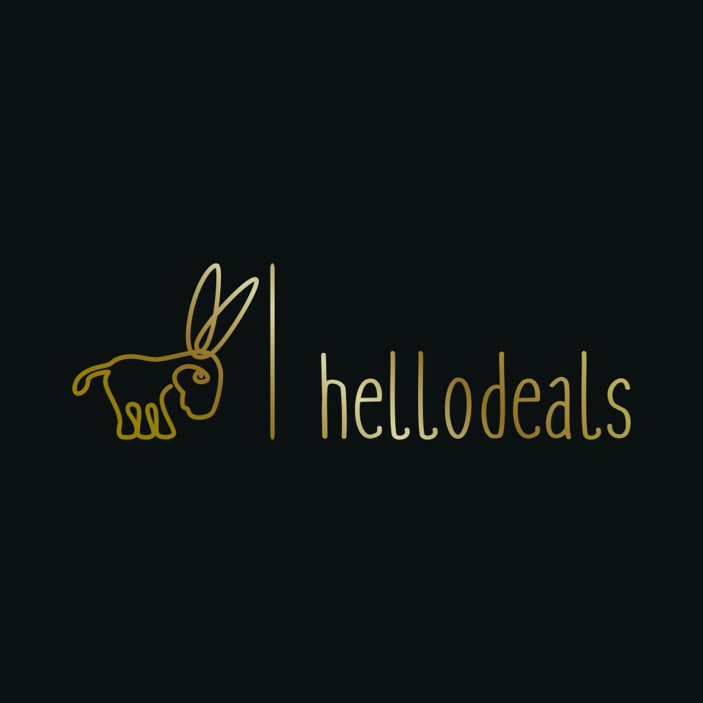 763559 Hello Deals minimalistisches zartes Logo Design