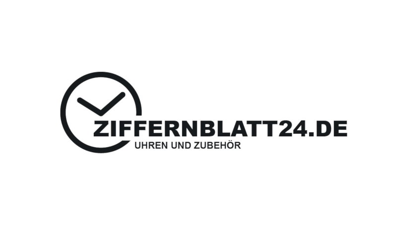 Ziffernblatt24 Schlichtes Logo 155354 mit Strichen gezeichnet