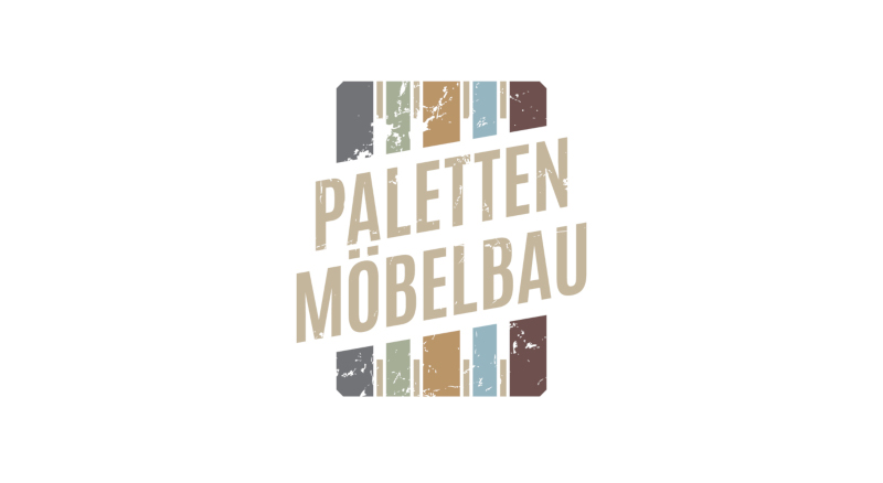 Tischler Logo Paletten Möbelbau Holzoptik