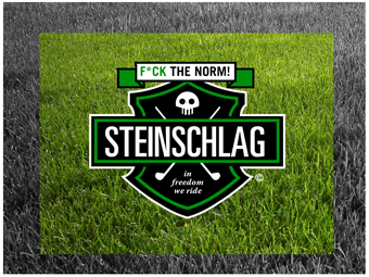 Golf Logo, Steinschlag