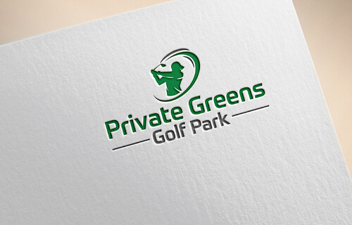 golf logo private greens von designenlassen.de