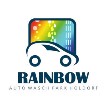 Regenbogen-Logo-Design-Rainbow-Autowaschpark