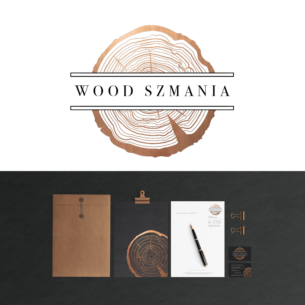 Elegantes Logo-Design für Wood Szmania