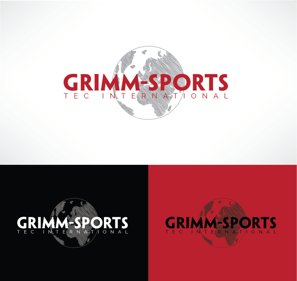 Erde Logo für Sportgeräte Hersteller Grimm-Sports