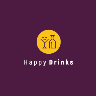 Getraenkelogo-Design-Happy-Drinks