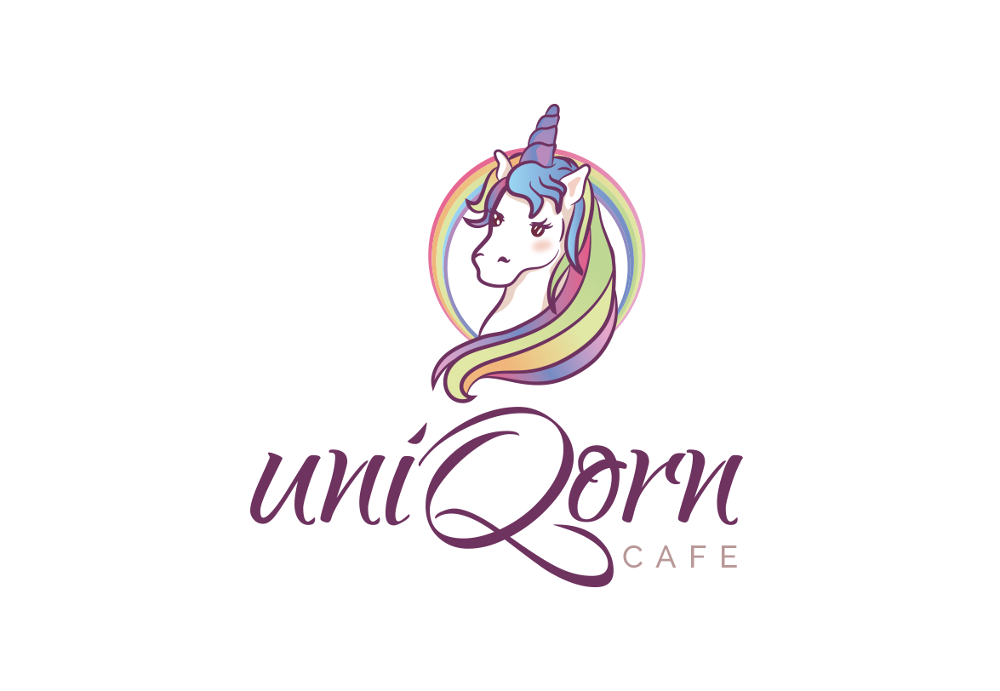 Einhorn Logo für Unicorn Cafe