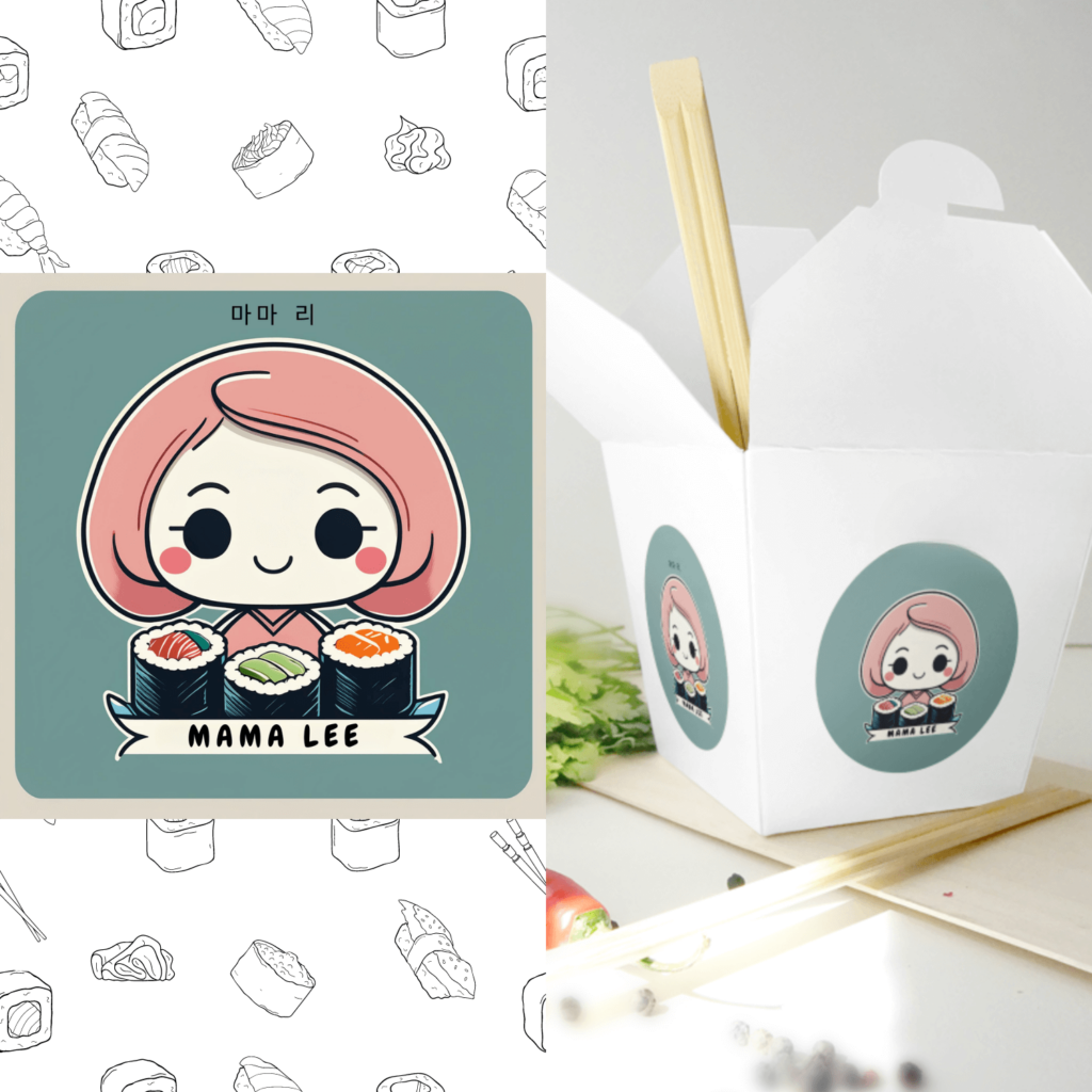 Sushi Logo von Mama Lee