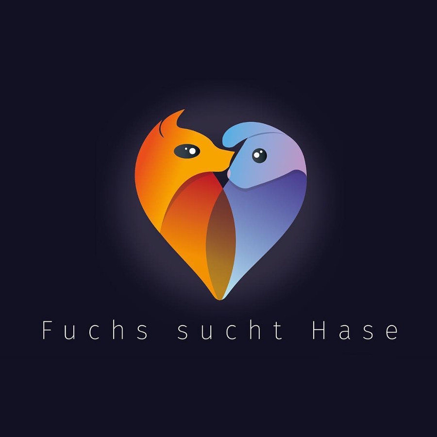 Logo-Design für Fuchs sucht Hase