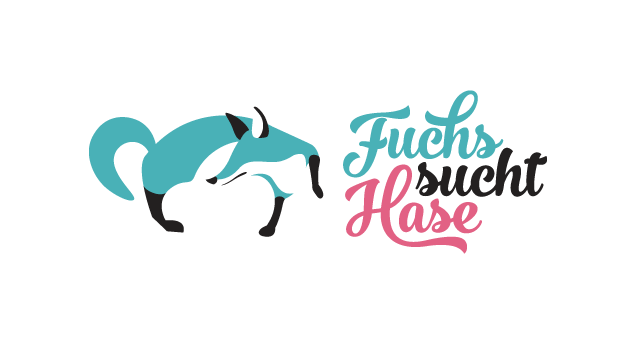 Logo-Design für Fuchs sucht Hase