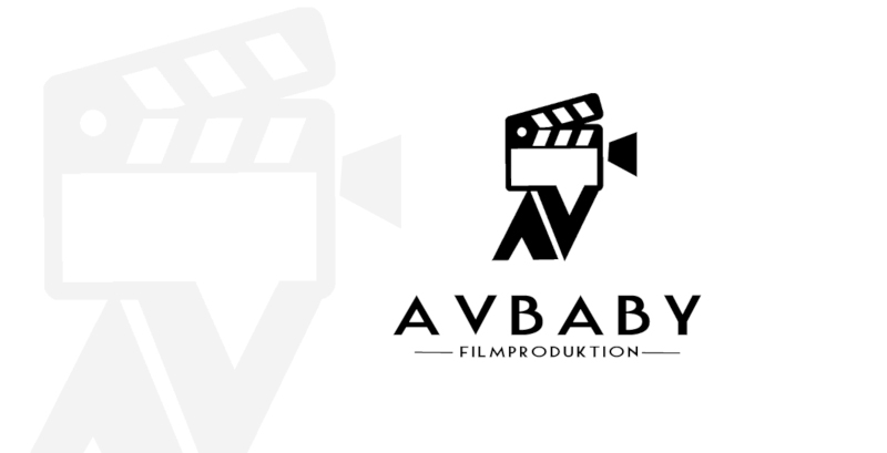 Avbaby-Filmproduktion-Videokamera-Logo-Design