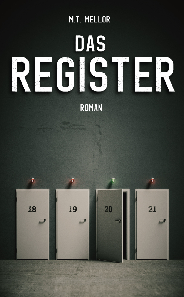 Krimi Buchcover für das Register