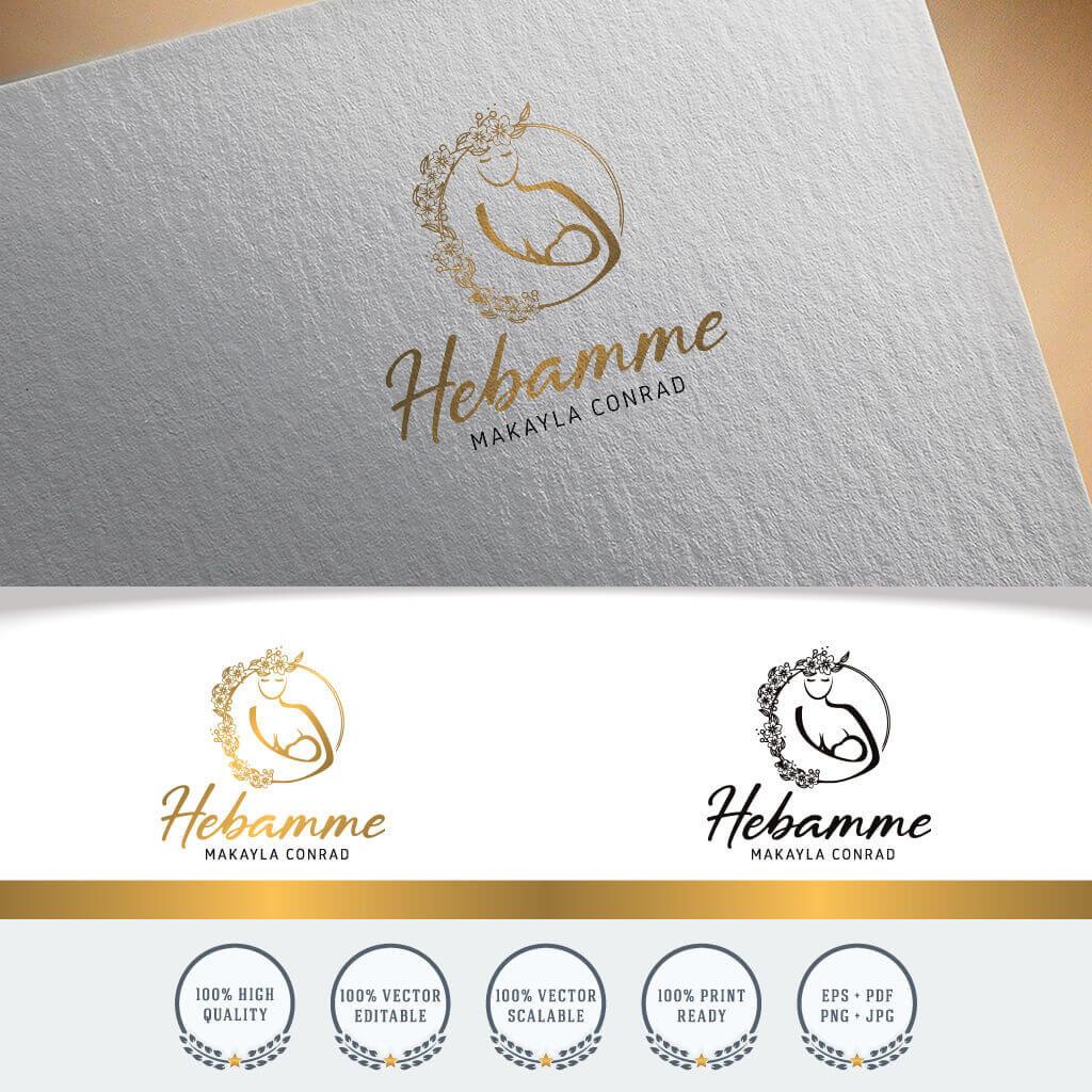 Hebamme Logo Design