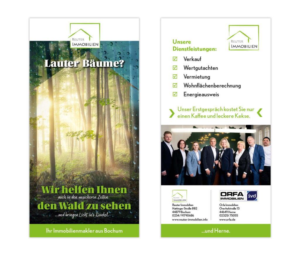 Flyer für Immobilienmakler