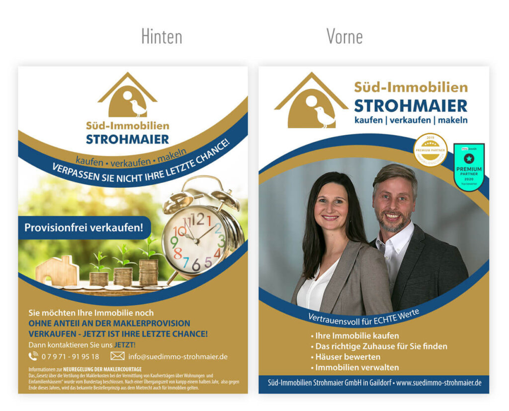 Flyer für Immobilienmakler