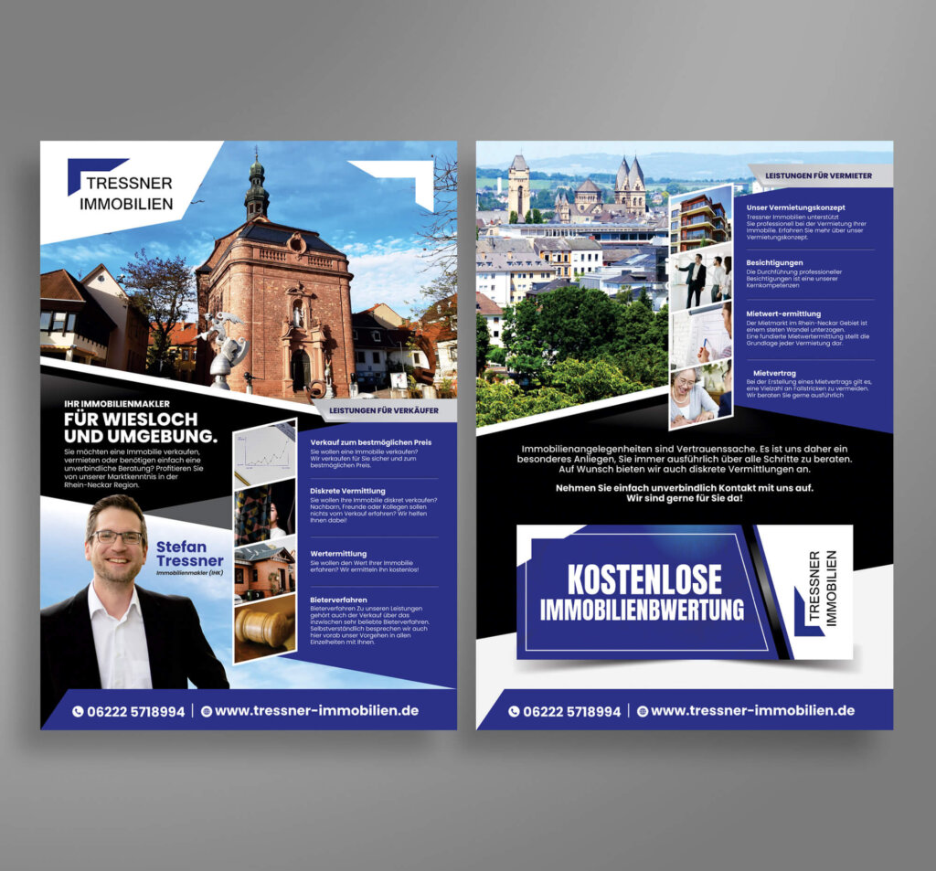 Flyer für Immobilienmakler