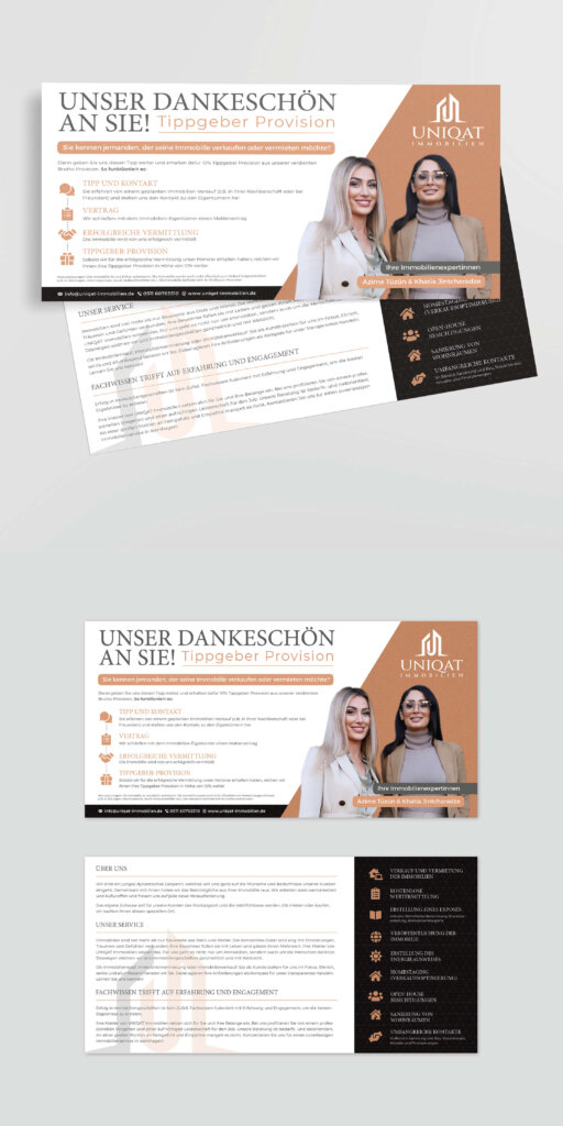 Flyer Immobilienfirma