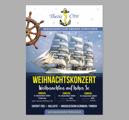 Flyer für Seemannschor